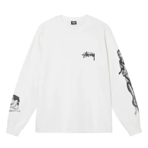 White VENUS PIGMENT DYED LS TEE