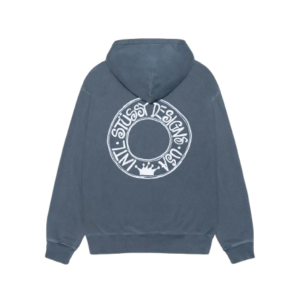 BUANA ZIP HOODIE PIGMENT DYED BLUE