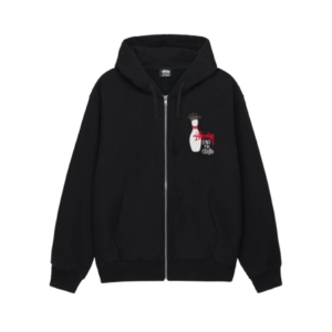 KINGPIN ZIP HOODIE BLACK