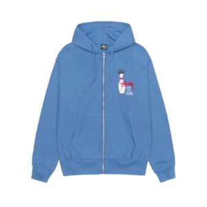 KINGPIN ZIP HOODIE BLUE